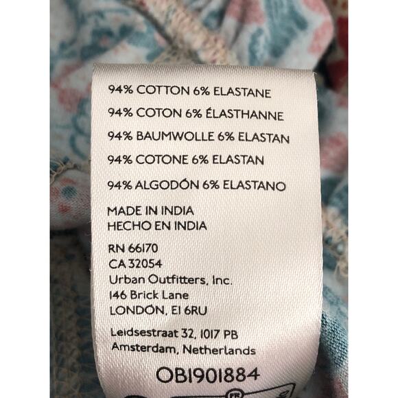 Free People Melanie Top Women's XS Floral Print Scoop Neck Ruffle Hem NEW - Picture 7 of 8